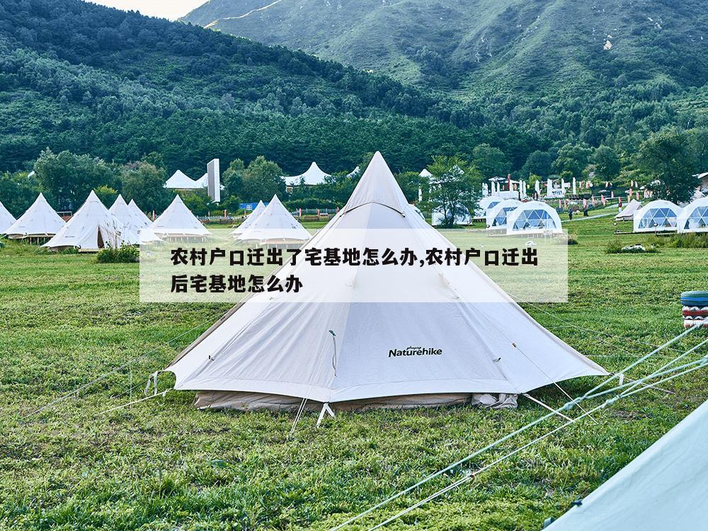 农村户口迁出了宅基地怎么办,农村户口迁出后宅基地怎么办