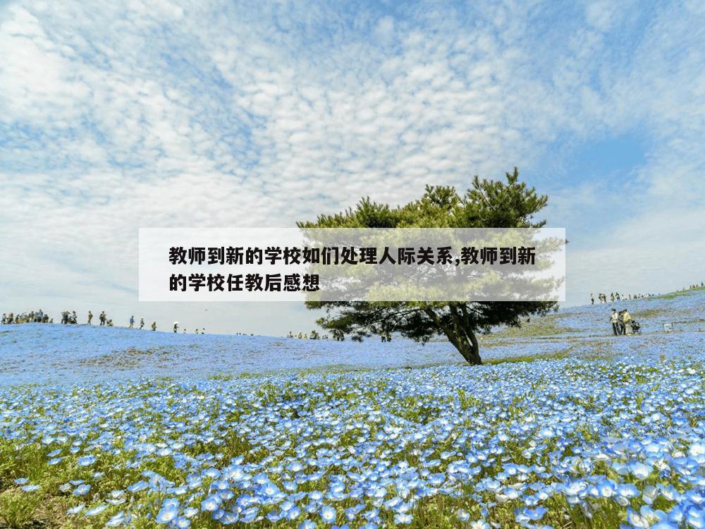 教师到新的学校如们处理人际关系,教师到新的学校任教后感想